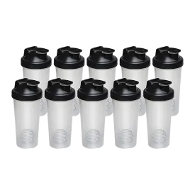 10x Leak-Proof 700ml Protein Shaker Bottles with Mixing Ball