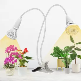 20W Adjustable 2-Head Clip-on LED Grow Light