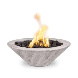 24" Cazo Fire Bowl- Wood Grain Concrete- OPT-24RWGFO