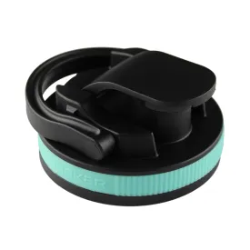 26oz Shaker Lid - Black Lid with Mint Band