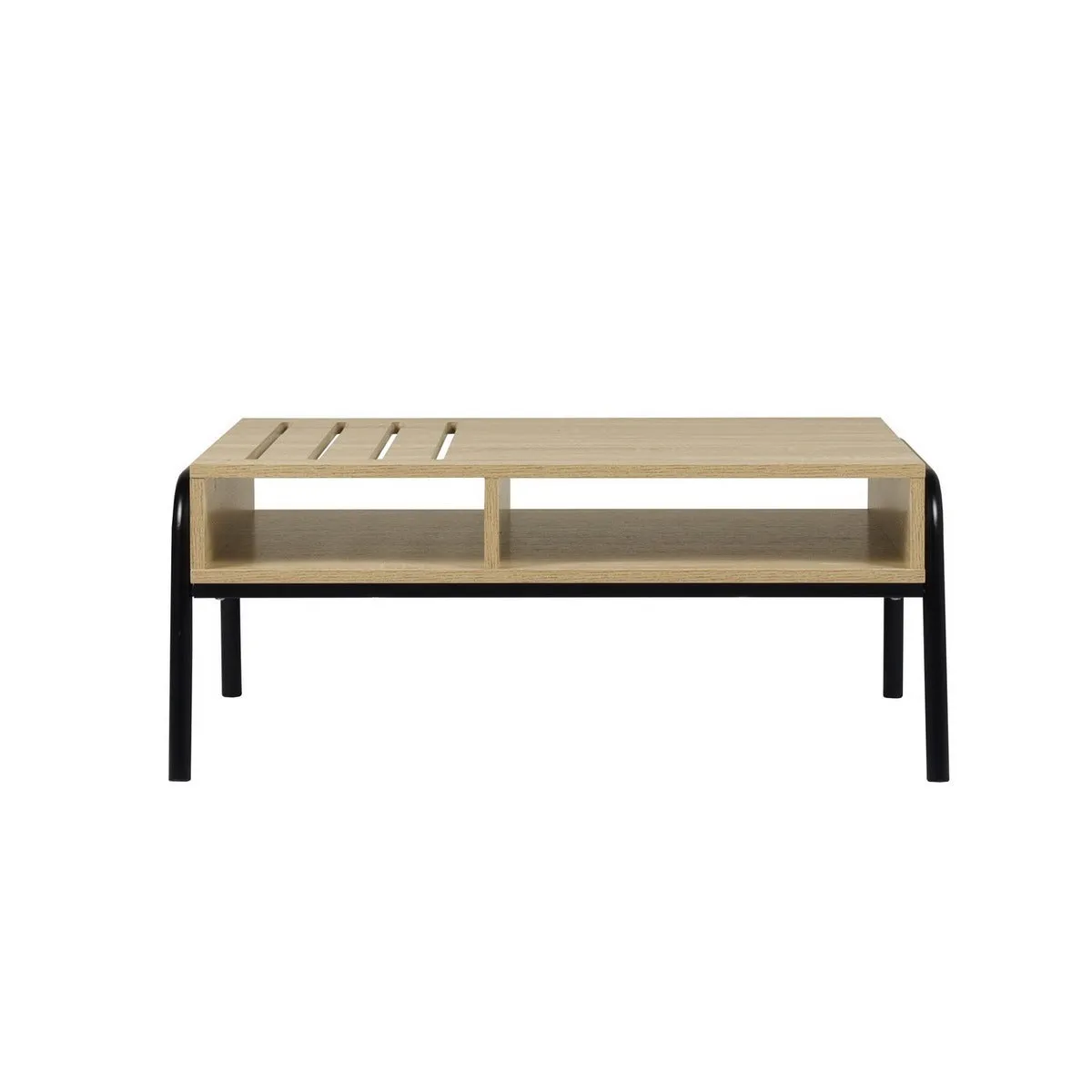 31.7" L Rectangular Coffee Table with Storage Open Drawer