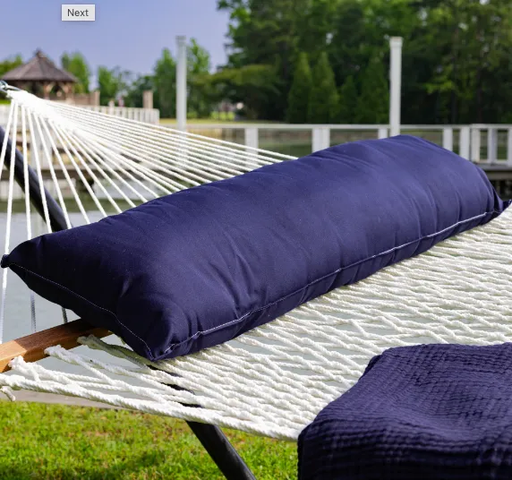 52" Long Hammock Pillow - Sunbrella® Navy