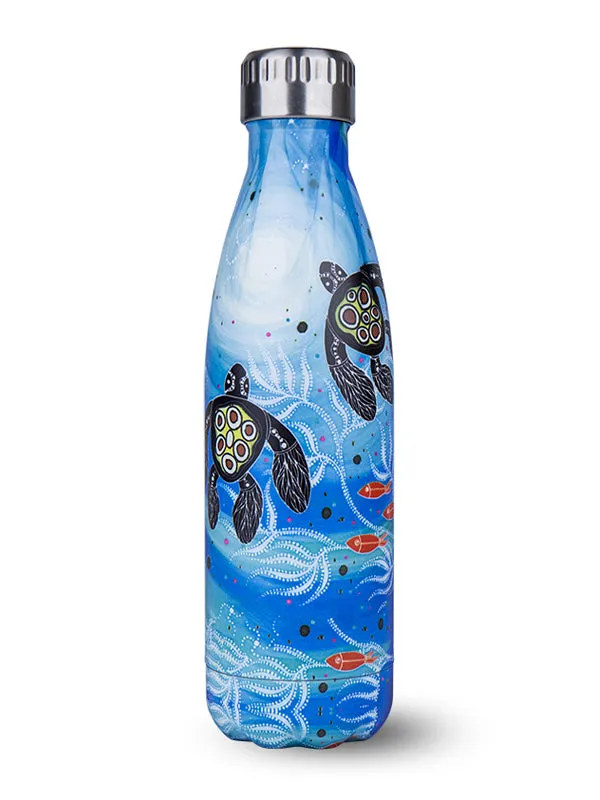 Aboriginal Turtle Stainless Steel Water Bottle