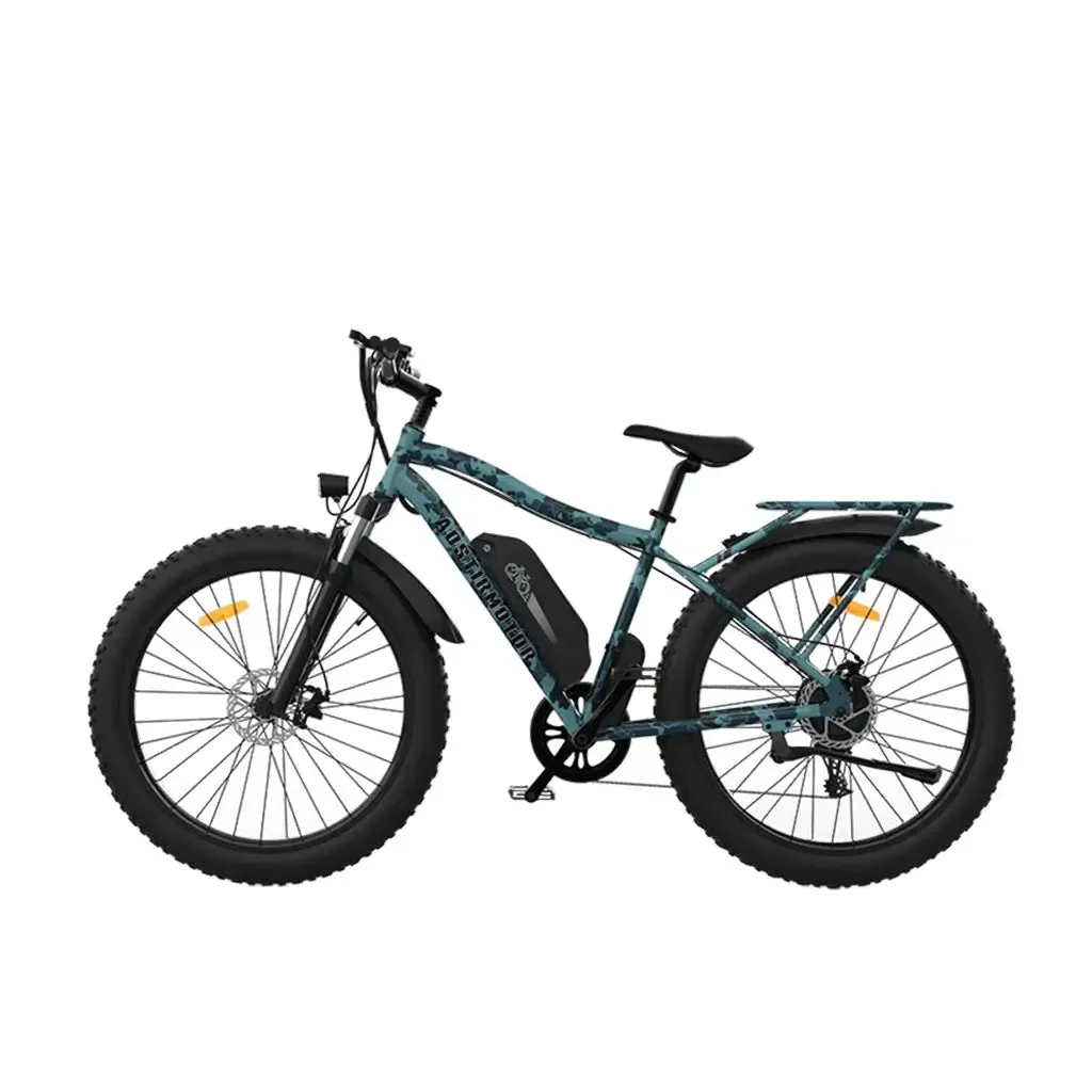 Aostirmotor S07-F 750W 48V Commuting and Mountain Electric Bike - Blue Camo