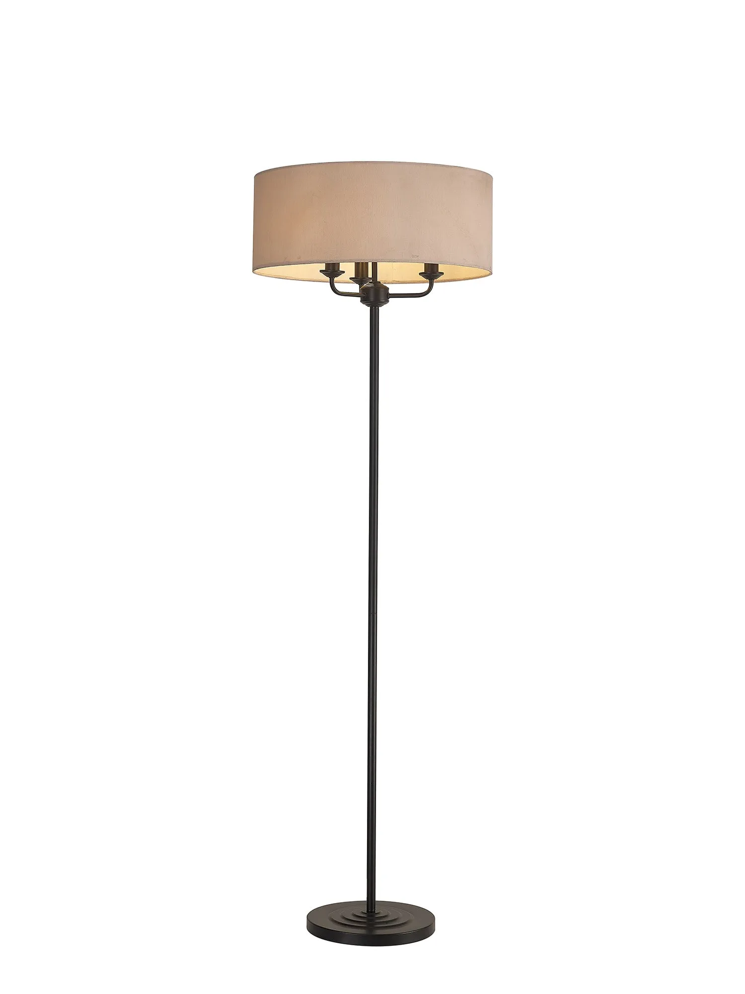 Banyan 3 Light Switched Floor Lamp Various Colours