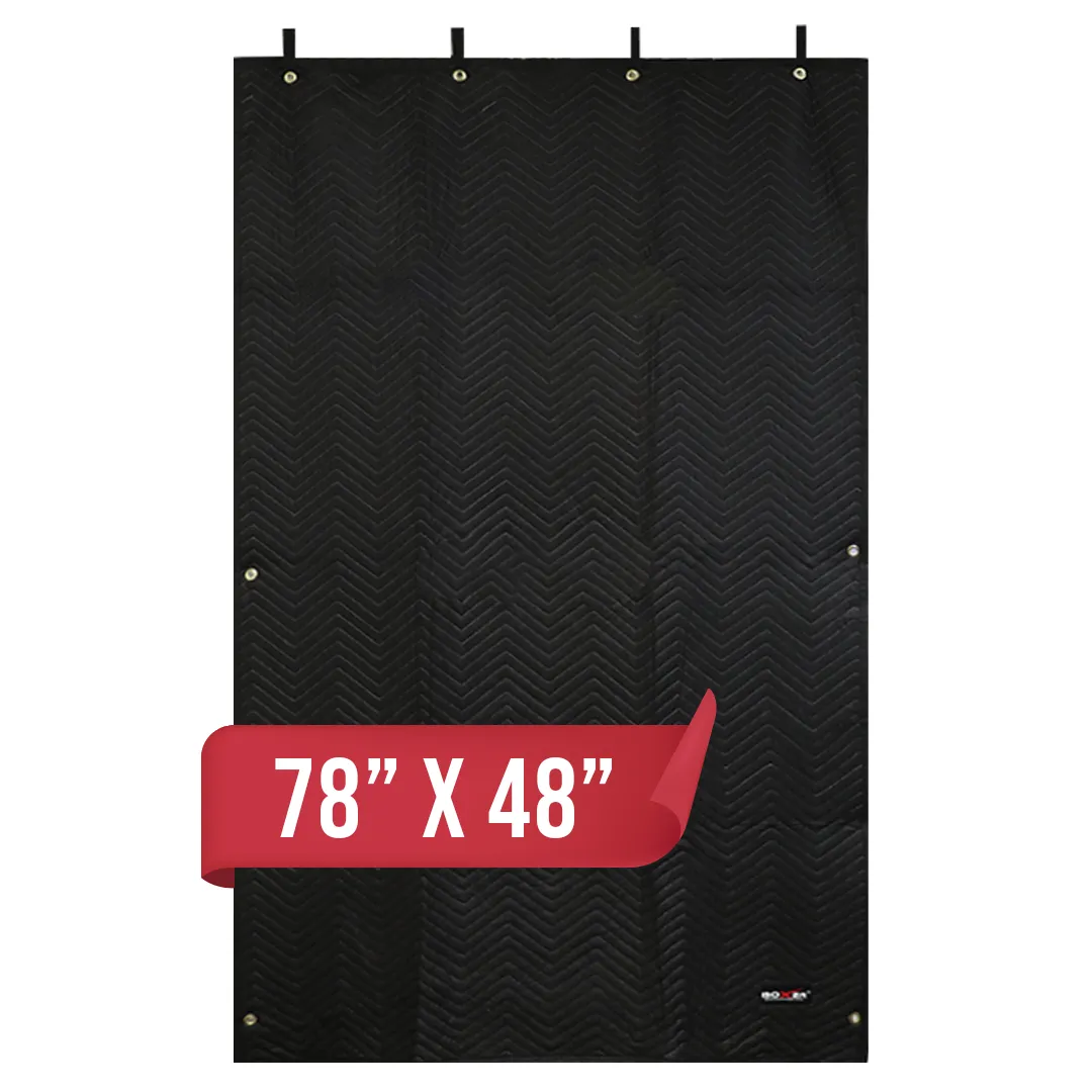 Boxer Studio Sound Haven: 78" x 48" Insulated Blanket with Grommets & Loops - Perfect for Doors, Windows, and Beyond!