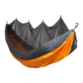 Bug Net Hammock - Dark Cheddar Body & Blueberry Border