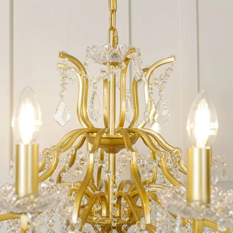 Delaware Large Chandelier Gold