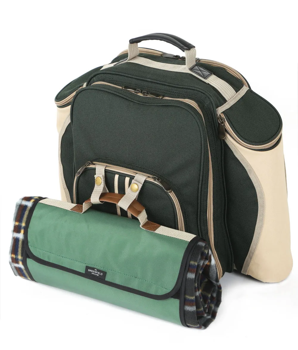 Deluxe Picnic Backpack Hamper for Two People