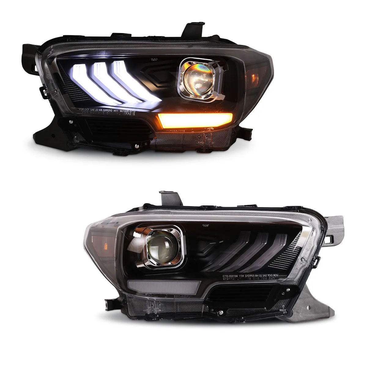 DRL Headlights For 2016-2019 Toyota Tacoma/2020-2023 Tacoma SR SR5 TRD Sport