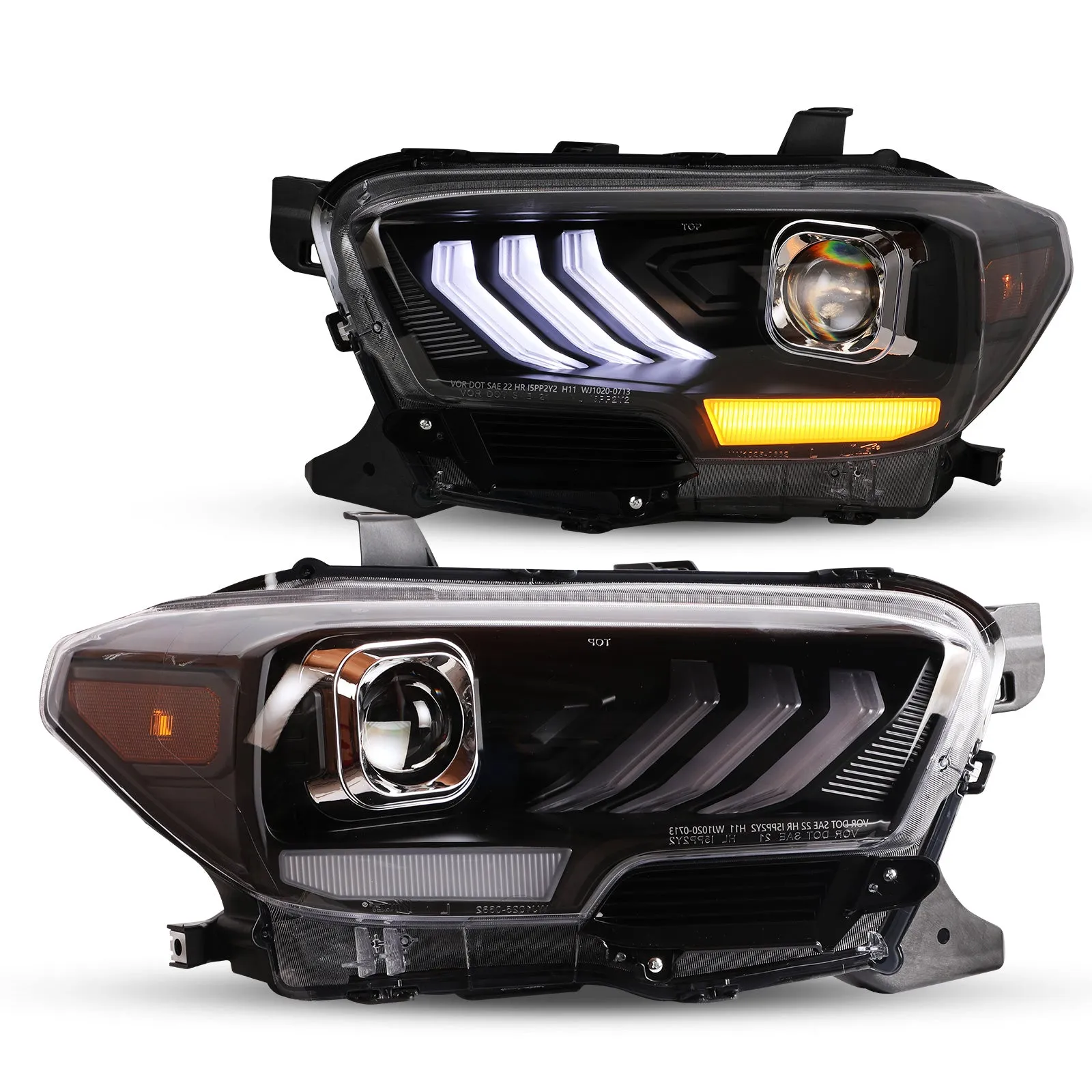 DRL Headlights For 2016-2019 Toyota Tacoma/2020-2023 Tacoma SR SR5 TRD Sport