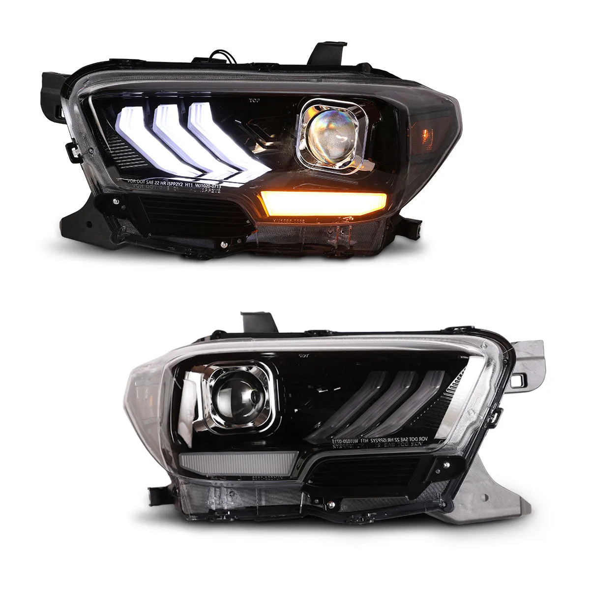 DRL Headlights For 2016-2019 Toyota Tacoma/2020-2023 Tacoma SR SR5 TRD Sport