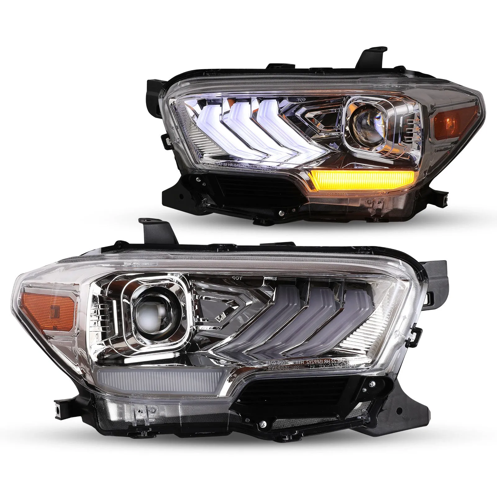 DRL Headlights For 2016-2019 Toyota Tacoma/2020-2023 Tacoma SR SR5 TRD Sport