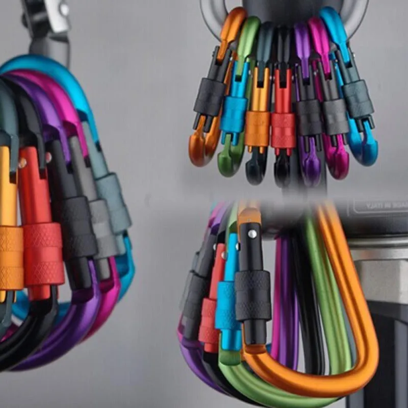 Durable Aluminum Carabiner Clips for Outdoor Adventures