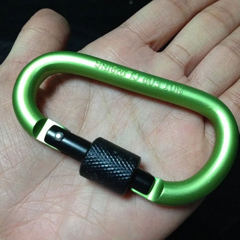 Durable Aluminum Carabiner Clips for Outdoor Adventures