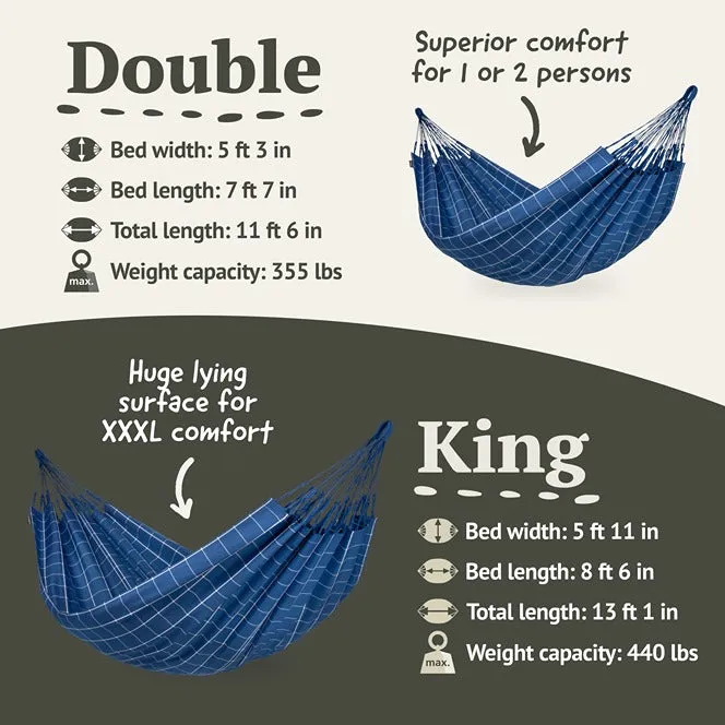 LA SIESTA Brisa Double Classic Swing Hammock (W 160 cm)