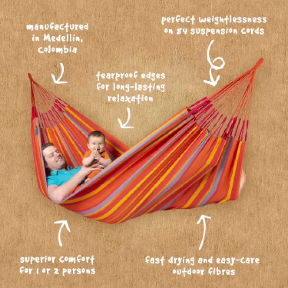 LA SIESTA Brisa Double Classic Swing Hammock (W 160 cm)