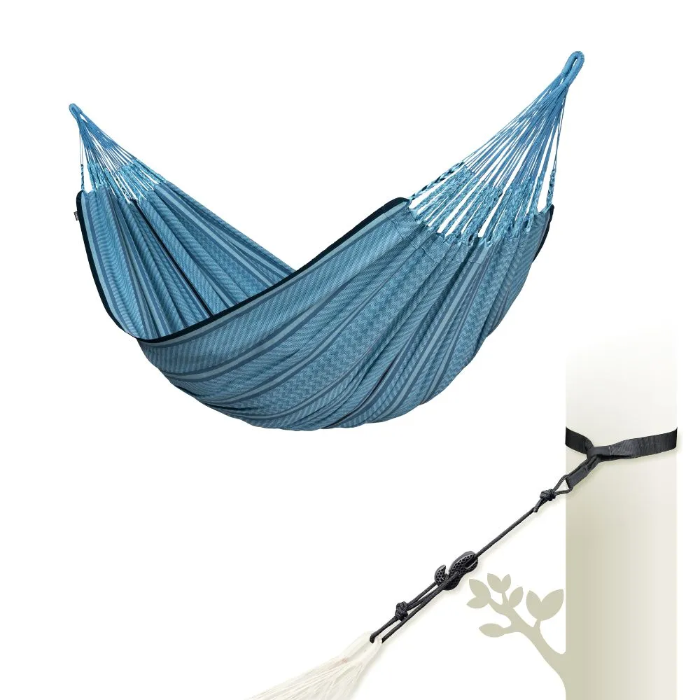 LA SIESTA Flora Double Organic Cotton Classic Swing Hammock (W 160 cm)