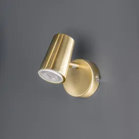 Marseille 1 Light Single Spotlight Satin Brass Ceiling Light