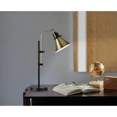 New - Adjustable Table Lamp Dark Black - Threshold