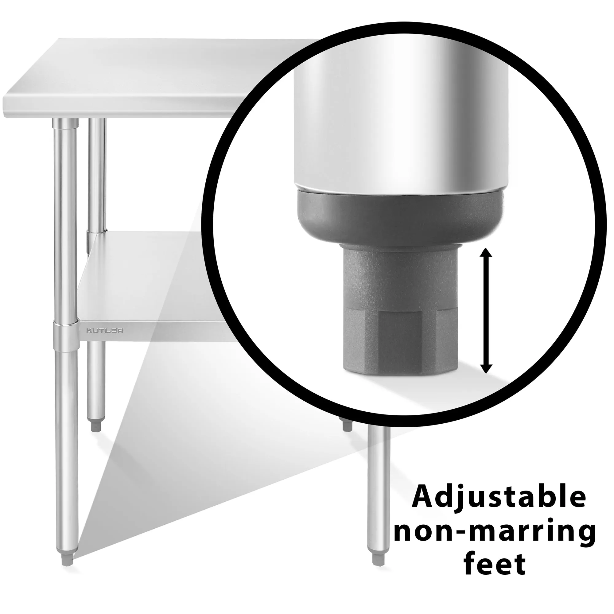 NSF Commercial Stainless Steel Prep & Work Table w/ Wheels