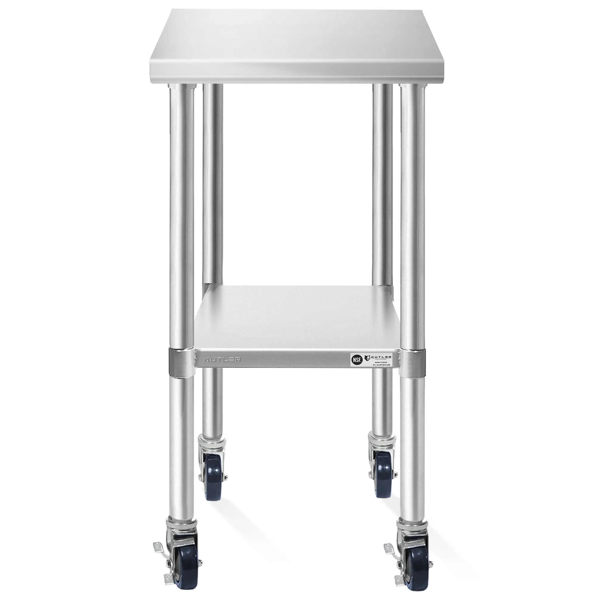 NSF Commercial Stainless Steel Prep & Work Table w/ Wheels