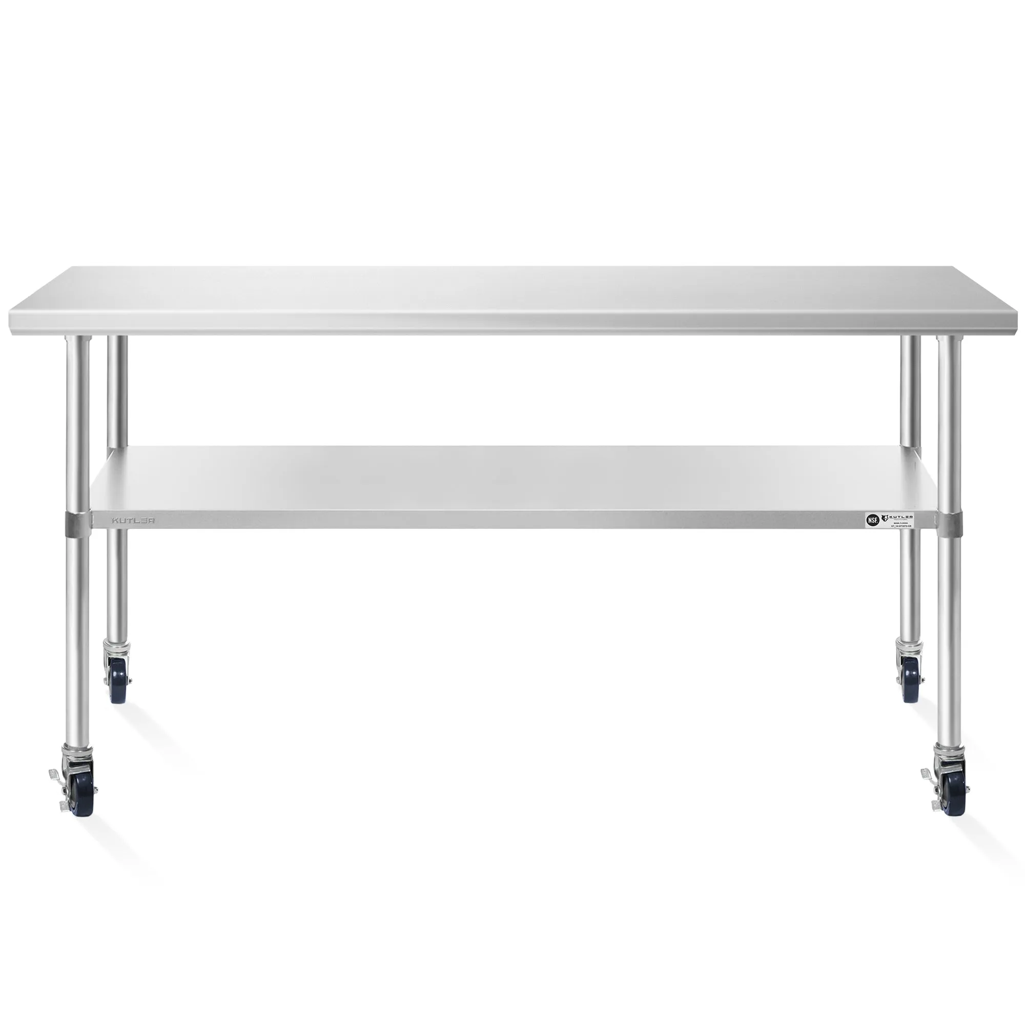 NSF Commercial Stainless Steel Prep & Work Table w/ Wheels