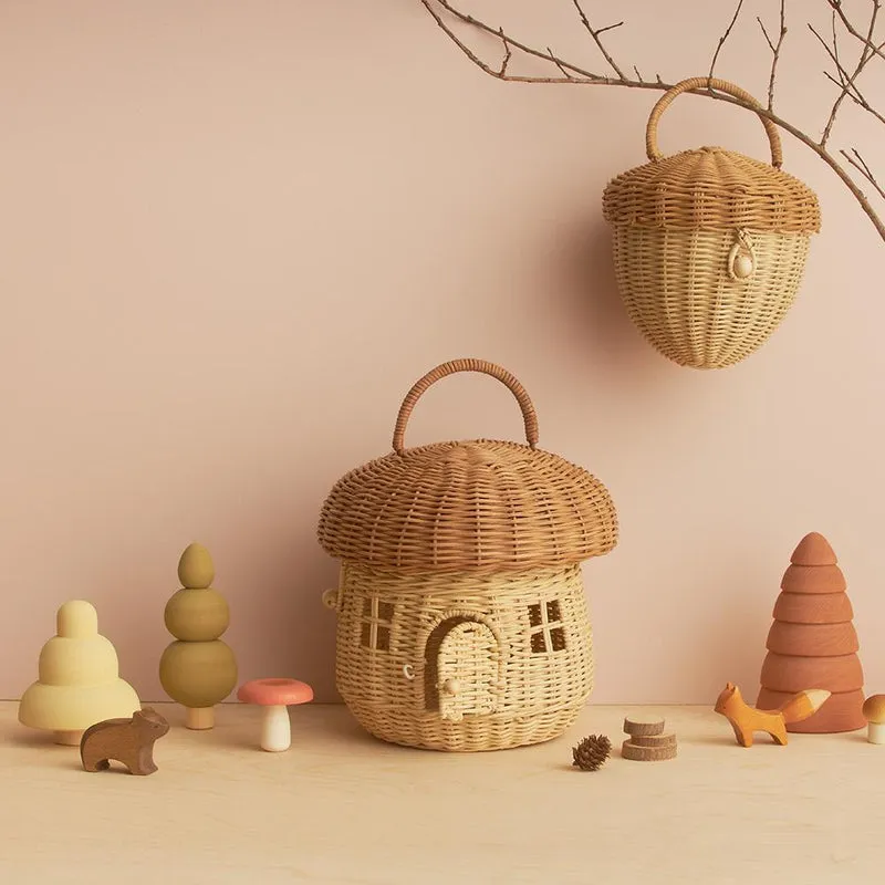 Olli Ella | Rattan Mushroom Basket