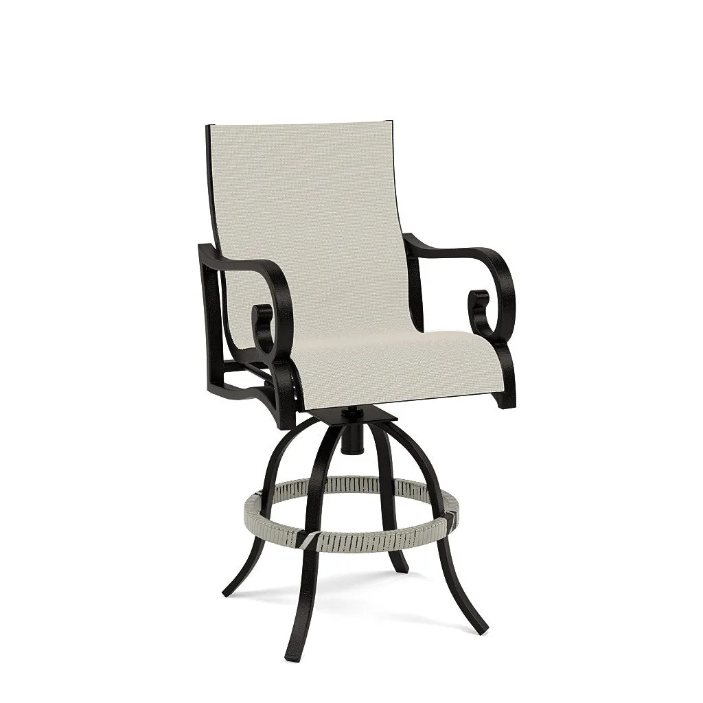 Rancho Sling Swivel Balcony Barstool