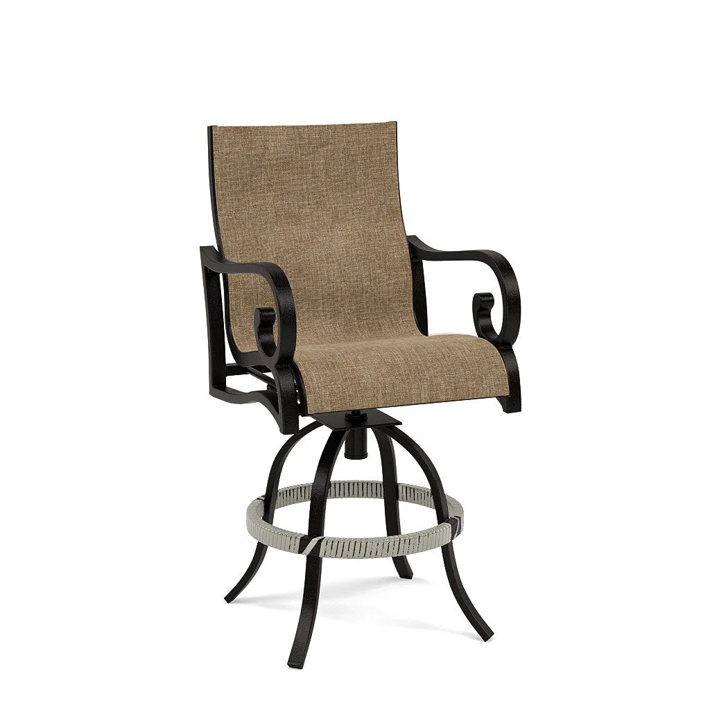 Rancho Sling Swivel Balcony Barstool