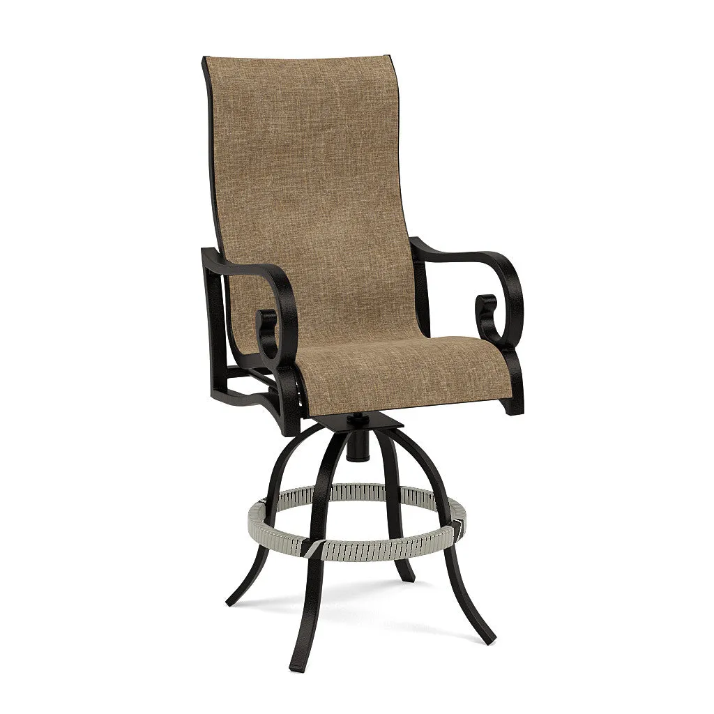 Rancho Sling Swivel Balcony Barstool