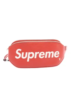 Red Louis Vuitton x Supreme Epi Bum Bag Body Bag