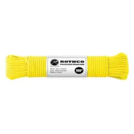 Rothco 550lb. Polyester Paracord - Safety Yellow (100')