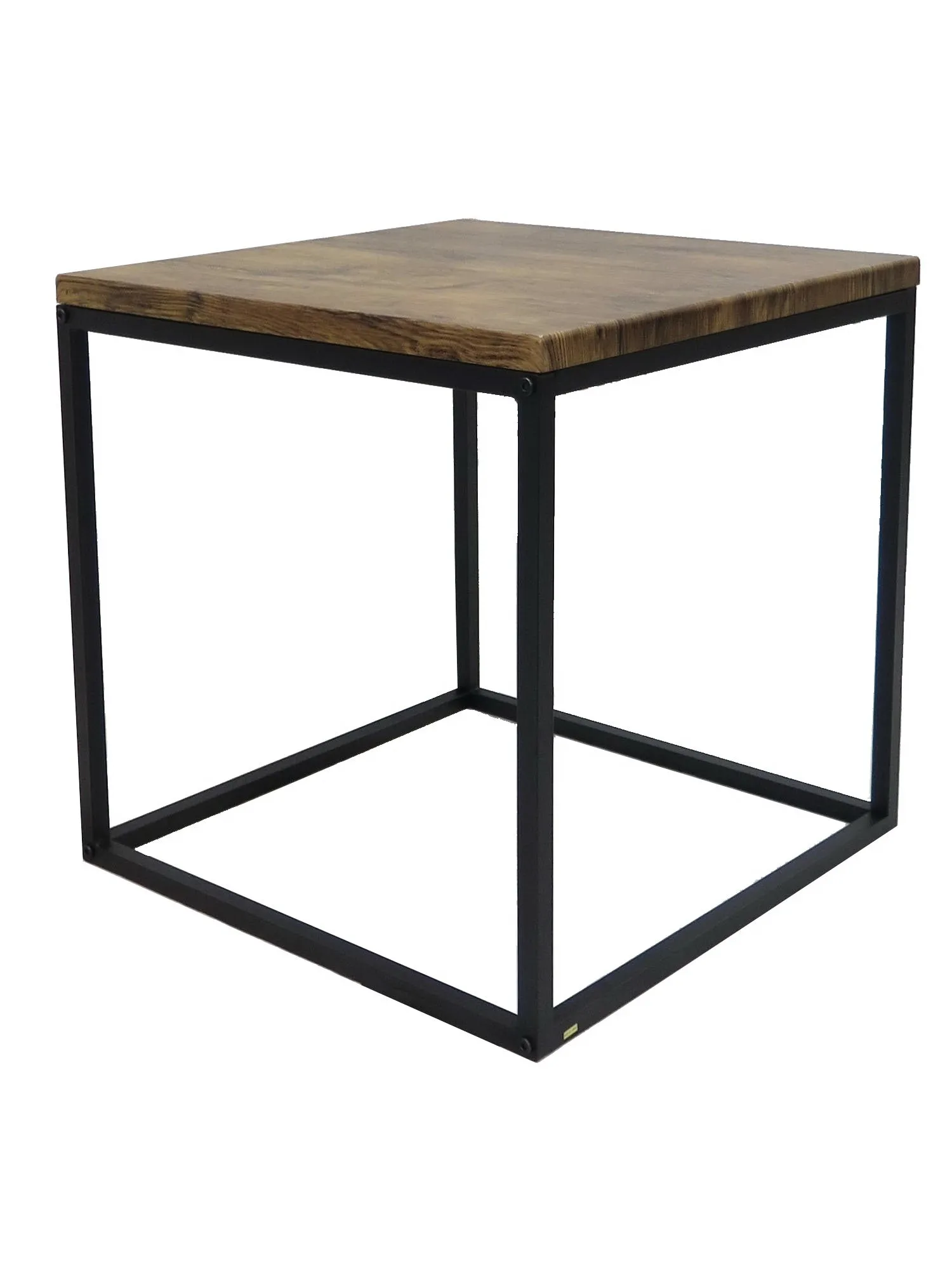 Savona Side Table/Industrial Style Table (Vintage/Black)