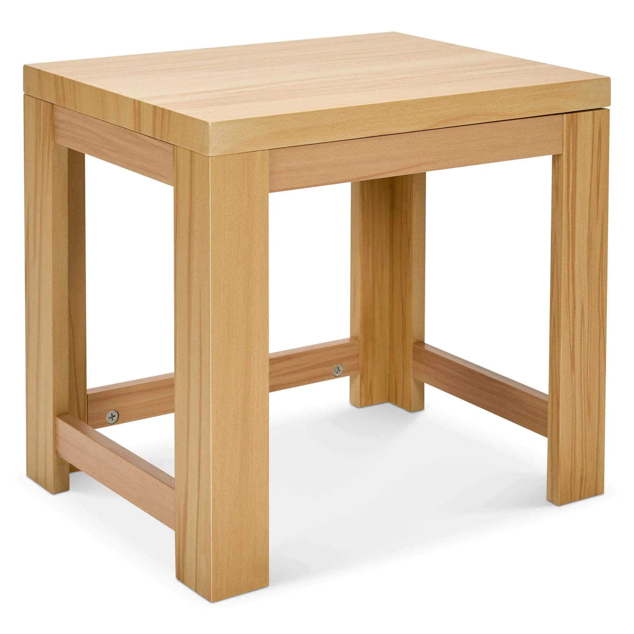 Set Of 2 Nesting Wooden Square Side Tables