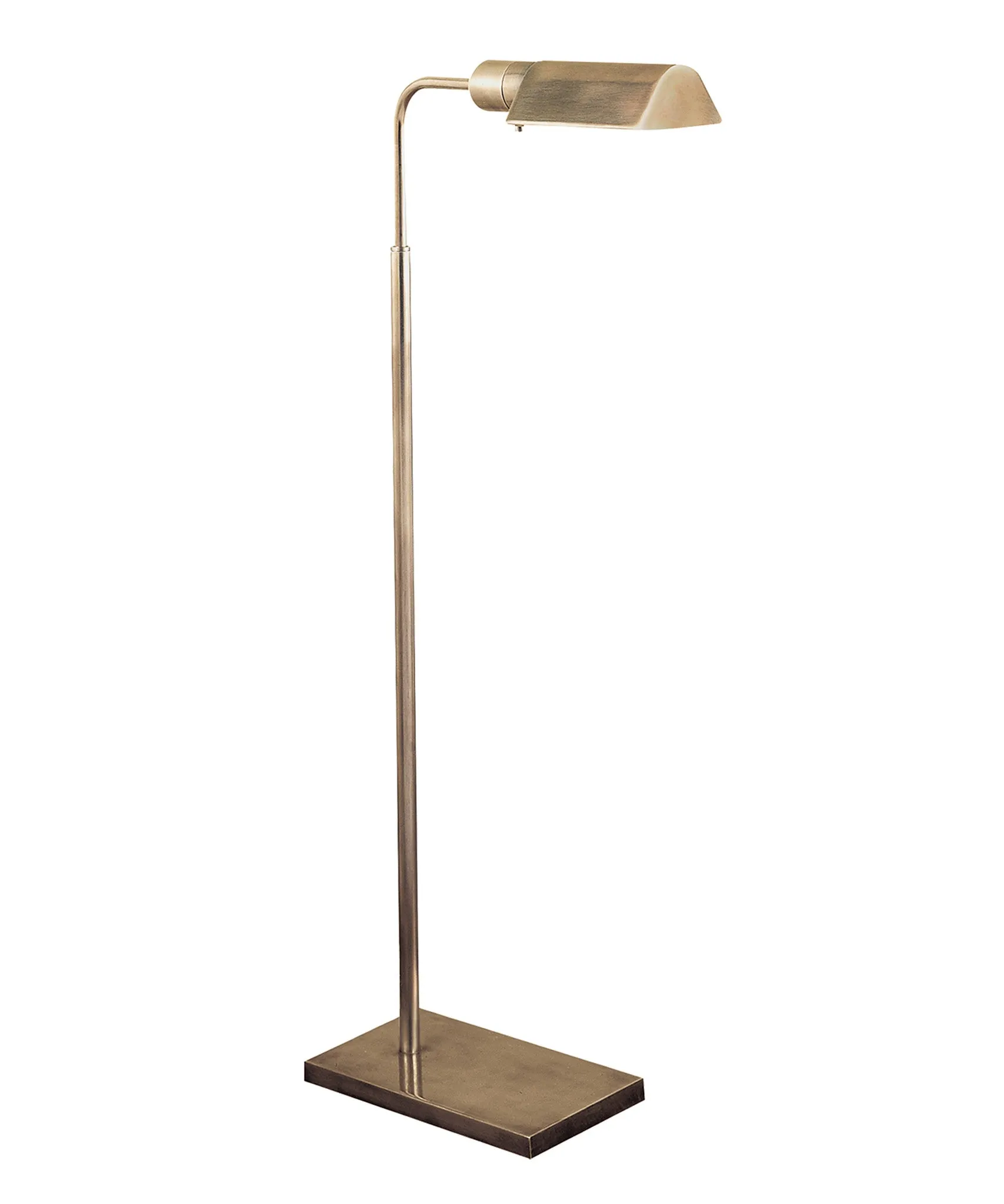 Studio Adjustable Floor Lamp, Antique Nickel