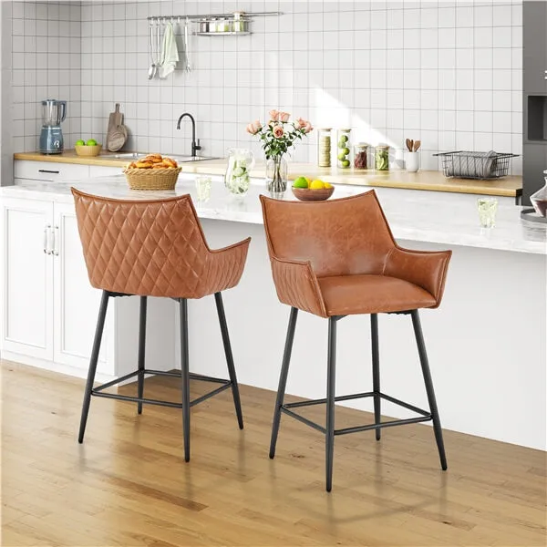 Yaheetech Modern Bar Stools Set of 4